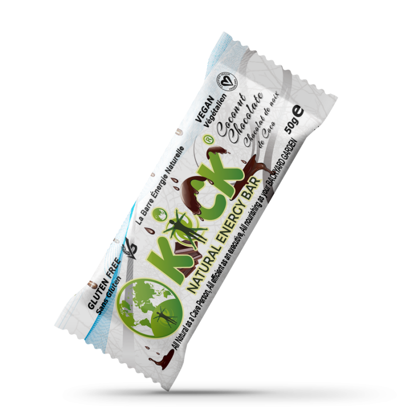 KICKBAR Coconut Chocolate - Kick Natural Energy Bar KickBar®